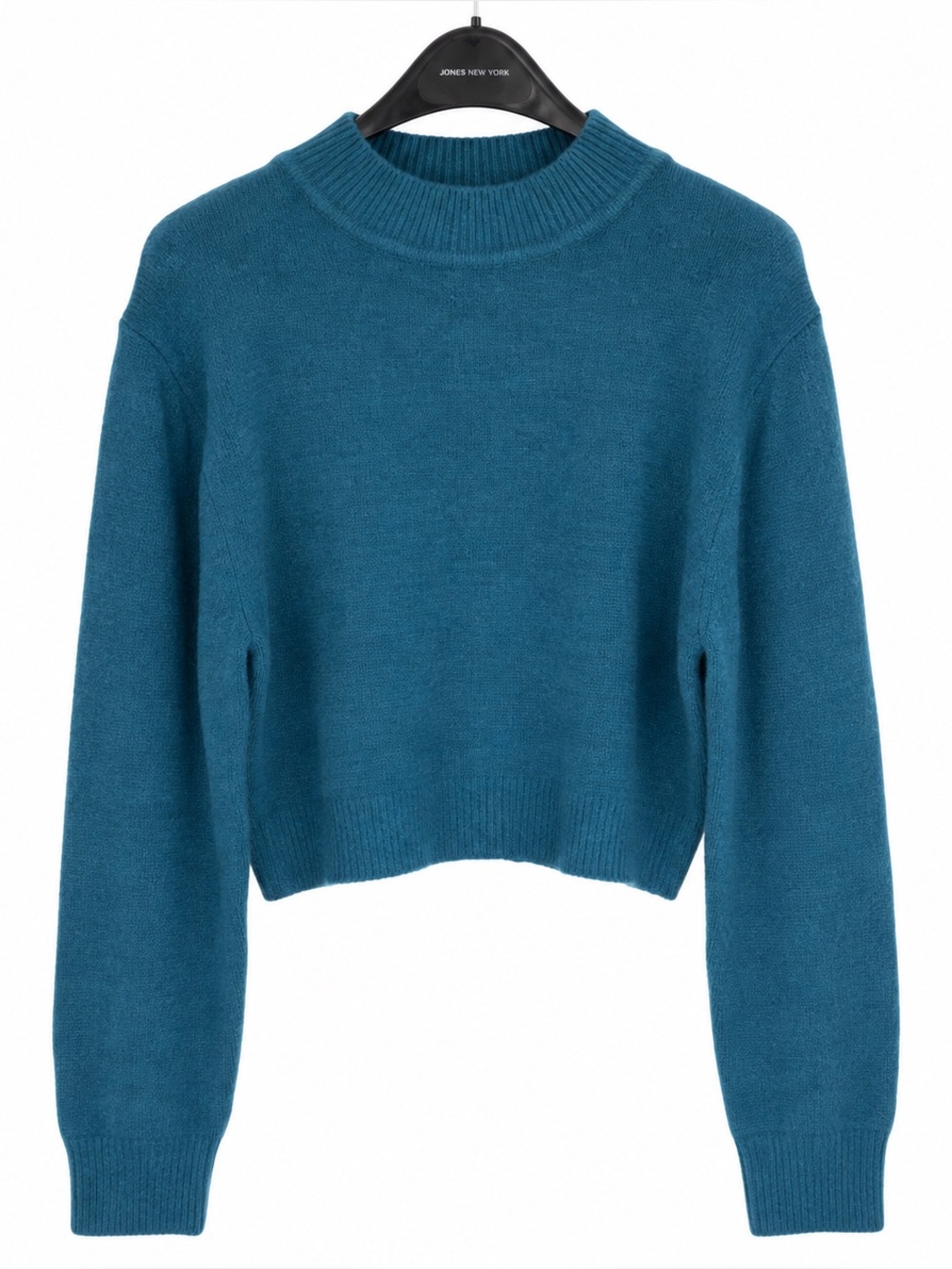 Tulip Turquoise Cropped Knit Sweater XL Soft Cozy Pullover